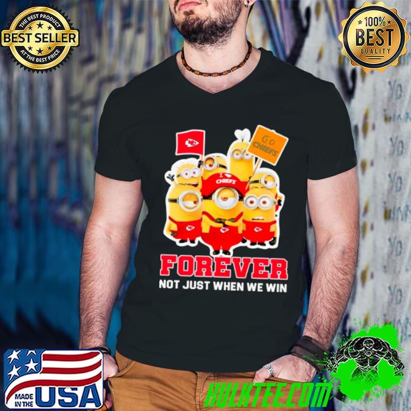 Minions Kansas City Chiefs forever not just when we win s Guys V Neck Minions Kansas City Chiefs forever not just when we win s Guys V Neck