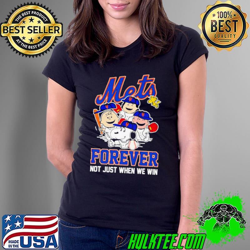 MLB Peanuts Movie Characters New York Mets Forever Not Just When We Win Shirt