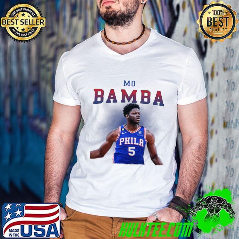 Mo Bamba American-Ivorian professional basketball player for Philadelphia 76ers T-Shirt Guys V Neck Mo Bamba American-Ivorian professional basketball player for Philadelphia 76ers T-Shirt Guys V Neck