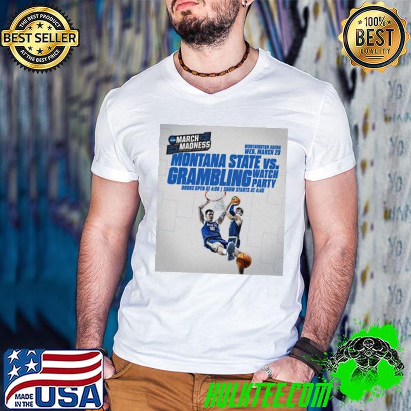 Montana State vs Grambling watch party March Madness s Guys V Neck Montana State vs Grambling watch party March Madness s Guys V Neck