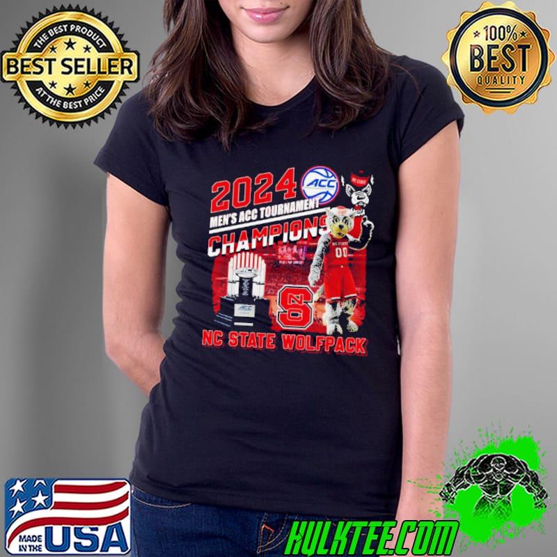 Nc State Wolfpack Mascot 2024 Men’s ACC Tournament Champions Shirt