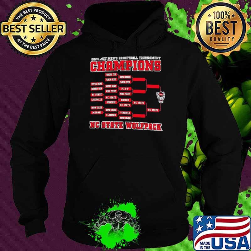 NC State Wolfpack Original Retro 2024 ACC Men’s Basketball Conference Tournament Champions Bracket Shirt Hoodie NC State Wolfpack Original Retro 2024 ACC Men’s Basketball Conference Tournament Champions Bracket Shirt Hoodie