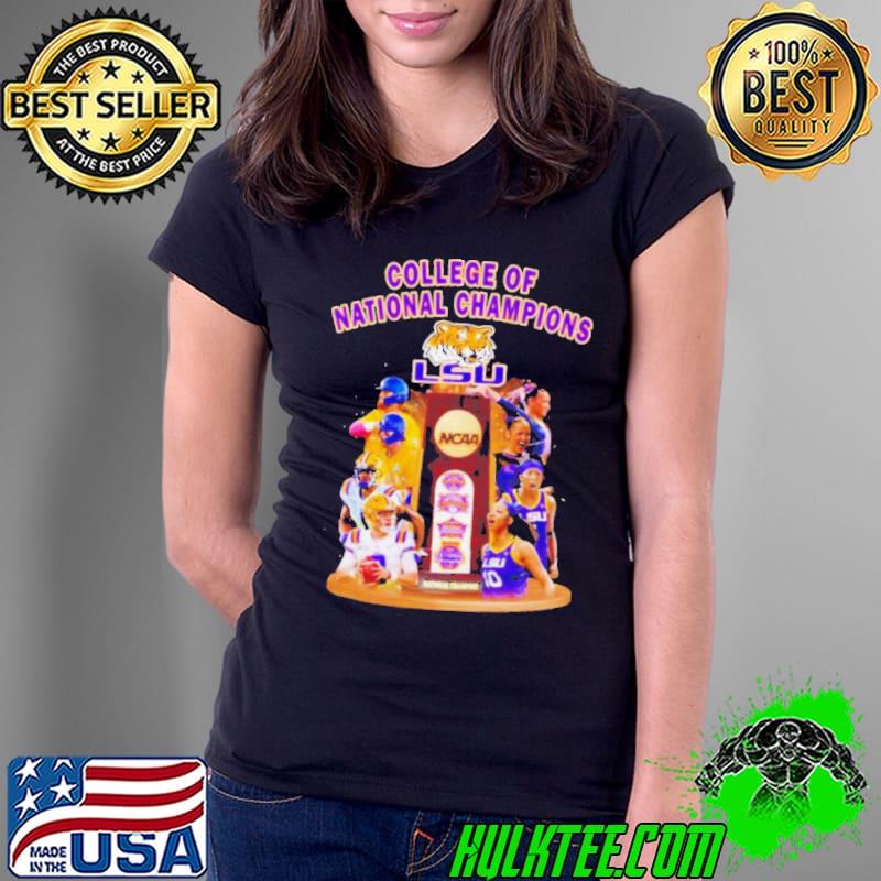 NCAA College Of National Champions LSU Tigers Shirt