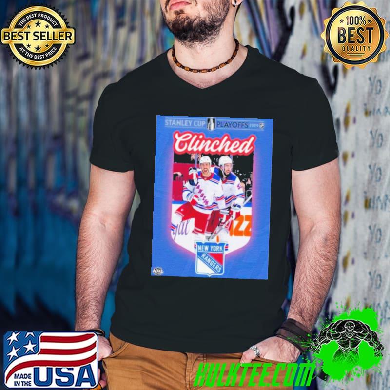 New York Rangers Are The First Team To Clinch A Spot In The Stanley Cup Playoffs 2024 Nhl s Guys V Neck New York Rangers Are The First Team To Clinch A Spot In The Stanley Cup Playoffs 2024 Nhl s Guys V Neck