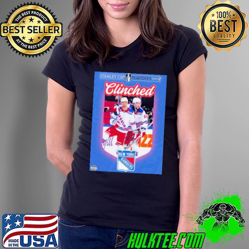 New York Rangers Are The First Team To Clinch A Spot In The Stanley Cup Playoffs 2024 Nhl shirt