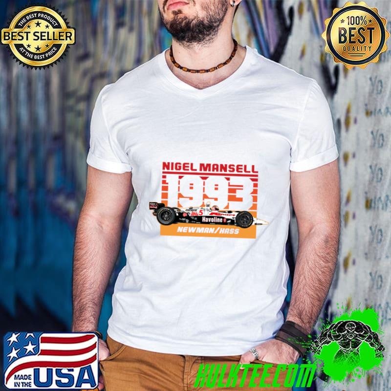 Nigel Mansell 1993 90s Retro British retired racing driver T-Shirt