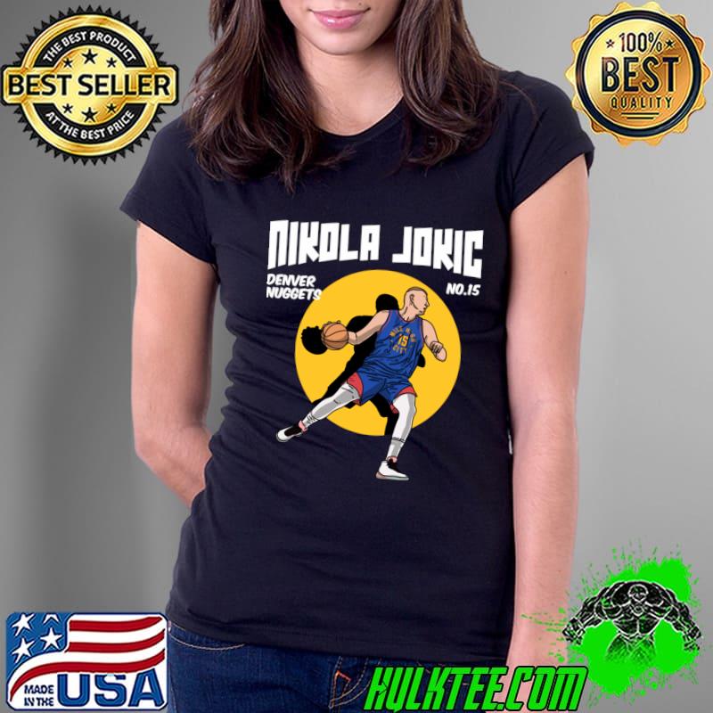Nikola Jokic Comic Style Serbian professional basketball player T-Shirt Ladies Tee Nikola Jokic Comic Style Serbian professional basketball player T-Shirt Ladies Tee