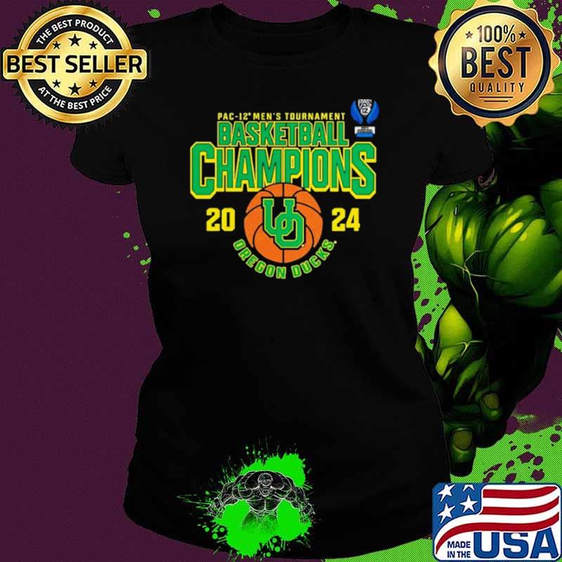 Oregon Ducks 2024 Pac 12 Men’s Basketball Conference Tournament Champions Shirt