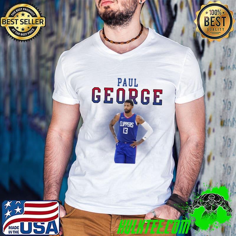 Paul George American professional basketball player Los Angeles Clippers T-Shirt Guys V Neck Paul George American professional basketball player Los Angeles Clippers T-Shirt Guys V Neck
