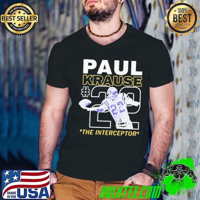 Paul Krause The Interceptor #22 s Guys V Neck Paul Krause The Interceptor #22 s Guys V Neck