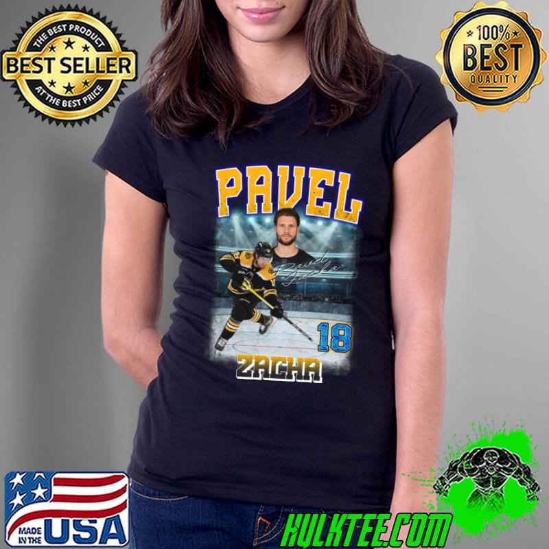 Pavel Zacha Czech professional ice hockey player for the Boston Bruins T-Shirt Ladies Tee Pavel Zacha Czech professional ice hockey player for the Boston Bruins T-Shirt Ladies Tee