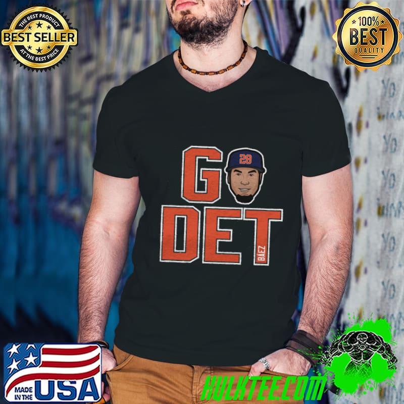 Puerto Rican professional baseball infielder javier baez go det T-Shirt Guys V Neck Puerto Rican professional baseball infielder javier baez go det T-Shirt Guys V Neck