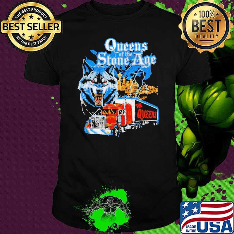 Queens of the stone age wolf and truck shirt