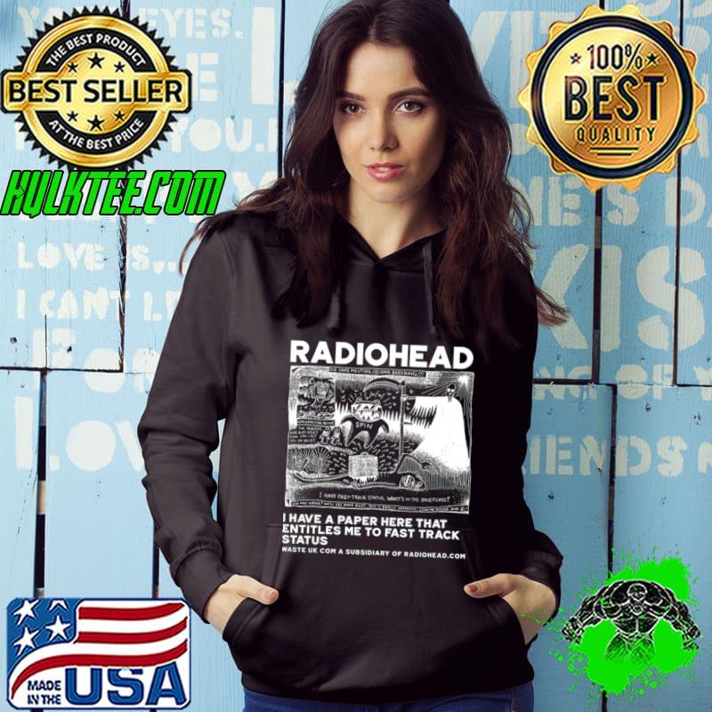 Radiohead Have A Paper Here That Entitles Me To Fast Track T-Shirt