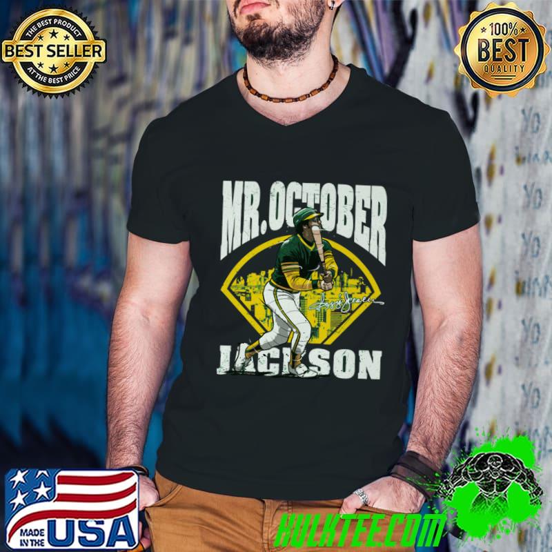 Reggie Jackson American professional basketball Oakland Mr. October Field T-Shirt Guys V Neck Reggie Jackson American professional basketball Oakland Mr. October Field T-Shirt Guys V Neck