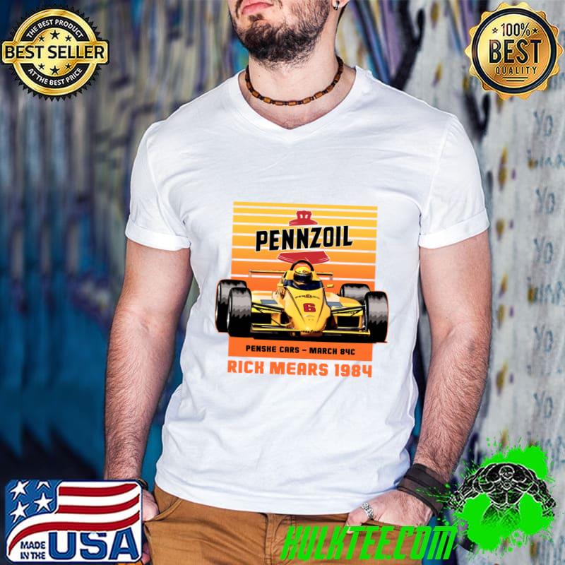 Rick Mears 1984 80s Retro retired American race car driver T-Shirt