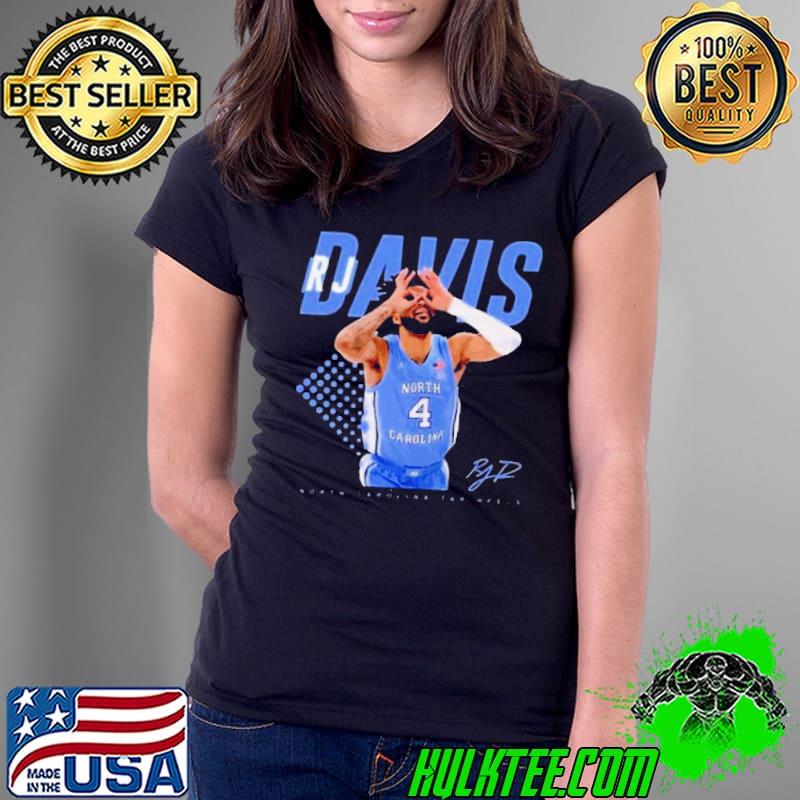Rj Davis Basketball North Carolina Tar Heels Signature Shirt