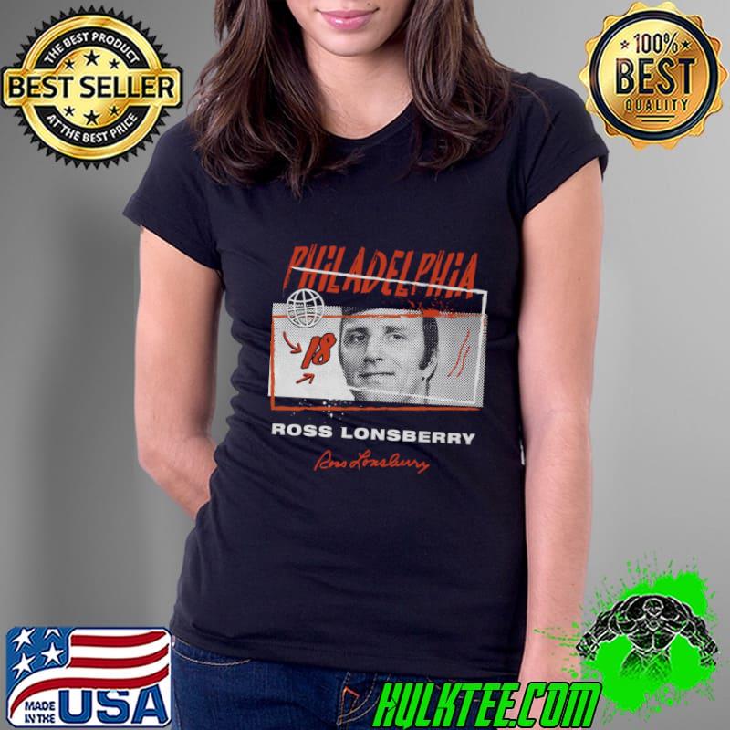 Ross Lonsberry Philadelphia Tones Canadian professional ice hockey left winger T-Shirt Ladies Tee Ross Lonsberry Philadelphia Tones Canadian professional ice hockey left winger T-Shirt Ladies Tee