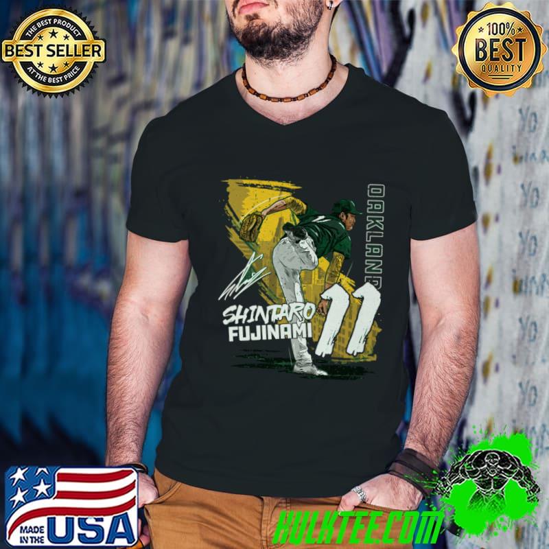 Shintaro Fujinami Japanese professional baseball pitcher Oakland State T-Shirt Guys V Neck Shintaro Fujinami Japanese professional baseball pitcher Oakland State T-Shirt Guys V Neck