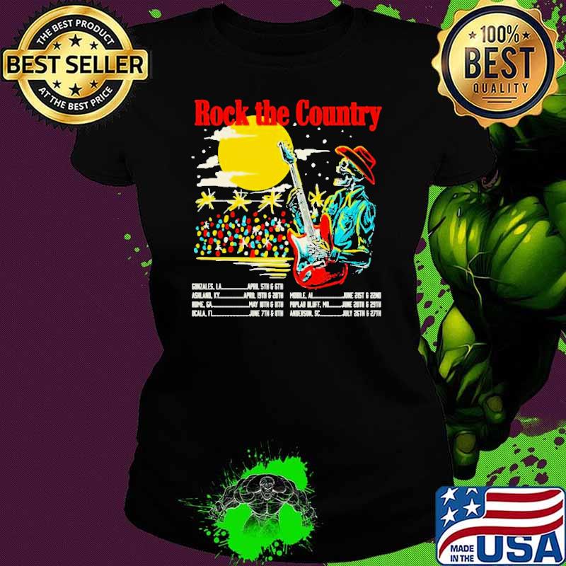 Skeleton rock the country s Ladies tee Skeleton rock the country s Ladies tee