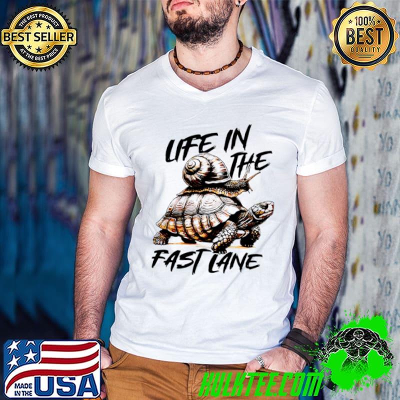 Snail and turtle life in the fast lane s Guys V Neck Snail and turtle life in the fast lane s Guys V Neck