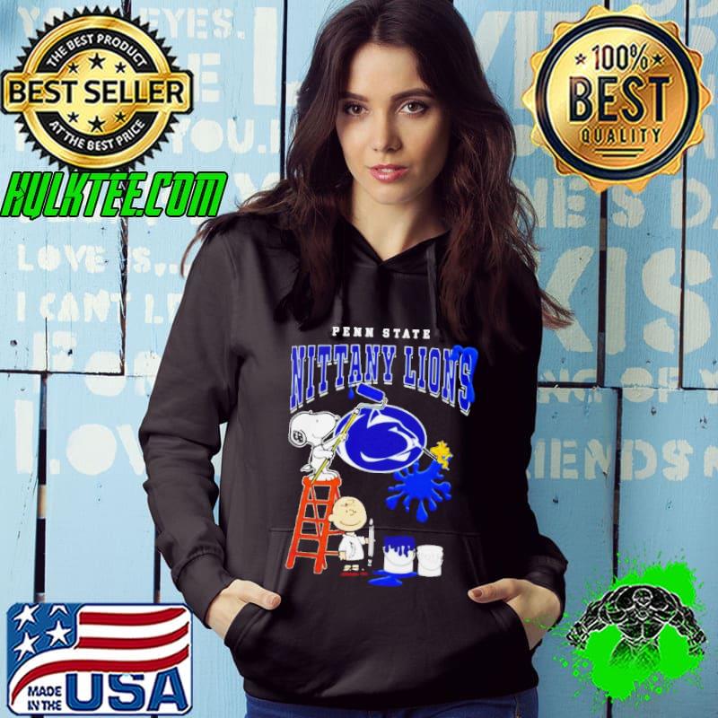 Snoopy Charlie Brown and Woodstock Wall Paint Penn State Nittany Lions shirt