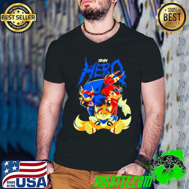 Sonic The Hedgehog Cartoon Team Hero Characters Shirt Sonic The Hedgehog Cartoon Team Hero Characters Shirt