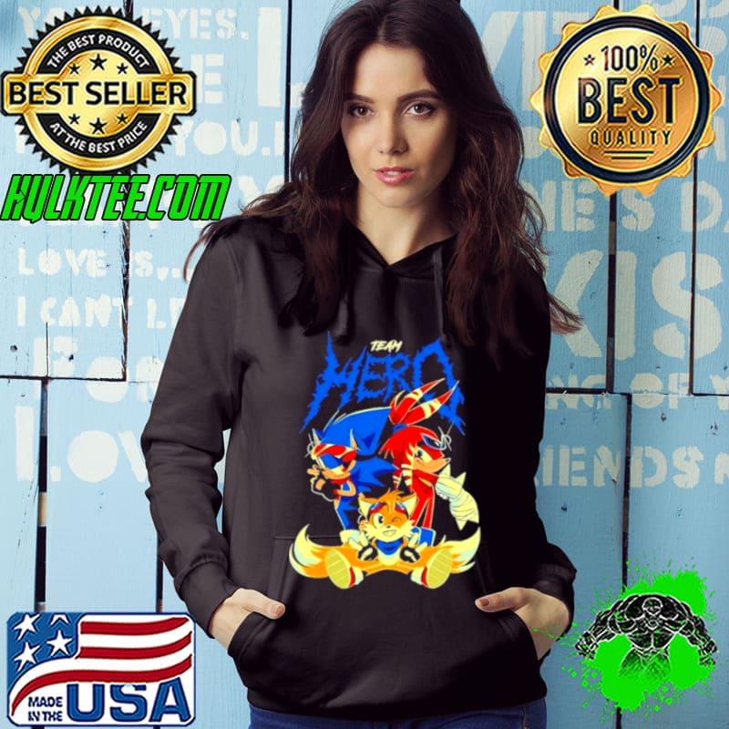 Sonic The Hedgehog Cartoon Team Hero Characters Shirt Hoodie Sonic The Hedgehog Cartoon Team Hero Characters Shirt Hoodie