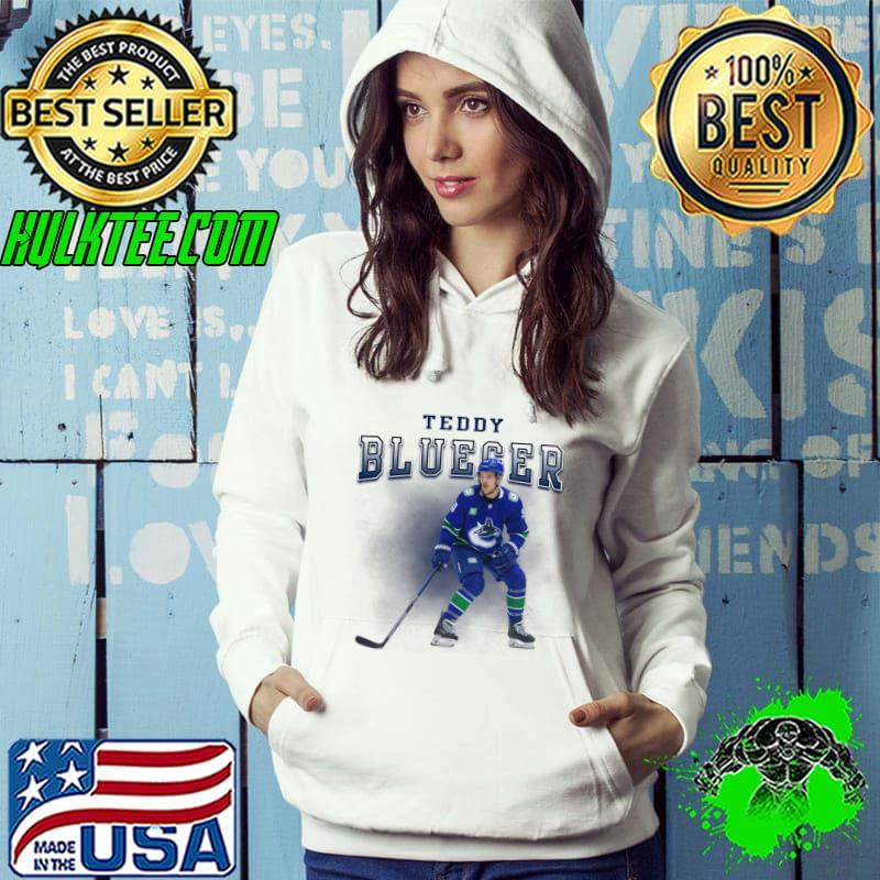 Teddy Blueger Latvian professional ice hockey centre for the Vancouver CanucksT-Shirt