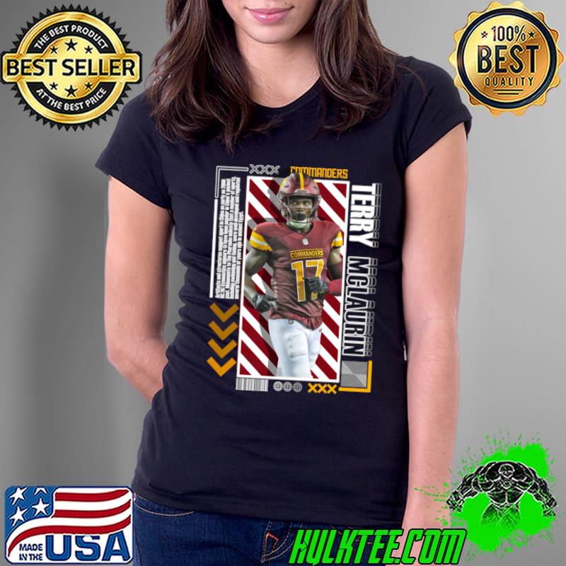 Terry Mclaurin American football wide receiver for Washington Commanders T-Shirt Ladies Tee Terry Mclaurin American football wide receiver for Washington Commanders T-Shirt Ladies Tee