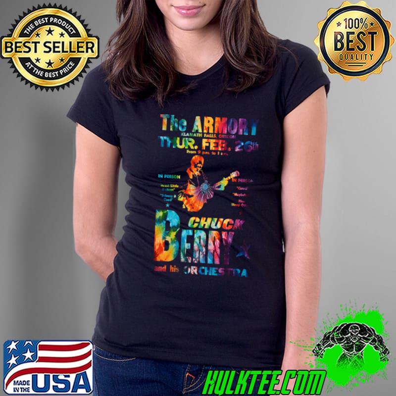 The Armory Chuck Berry concert poster tye die T-Shir