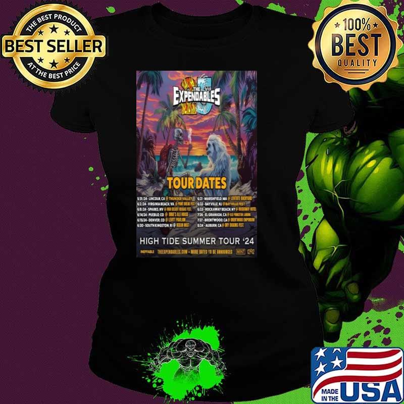 The Expendables High Tide Summer Tour Dates 2024 shirt