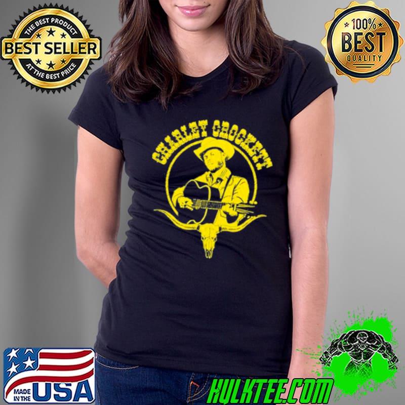 The Longhorn Charley Crockett Shirt Ladies Tee The Longhorn Charley Crockett Shirt Ladies Tee
