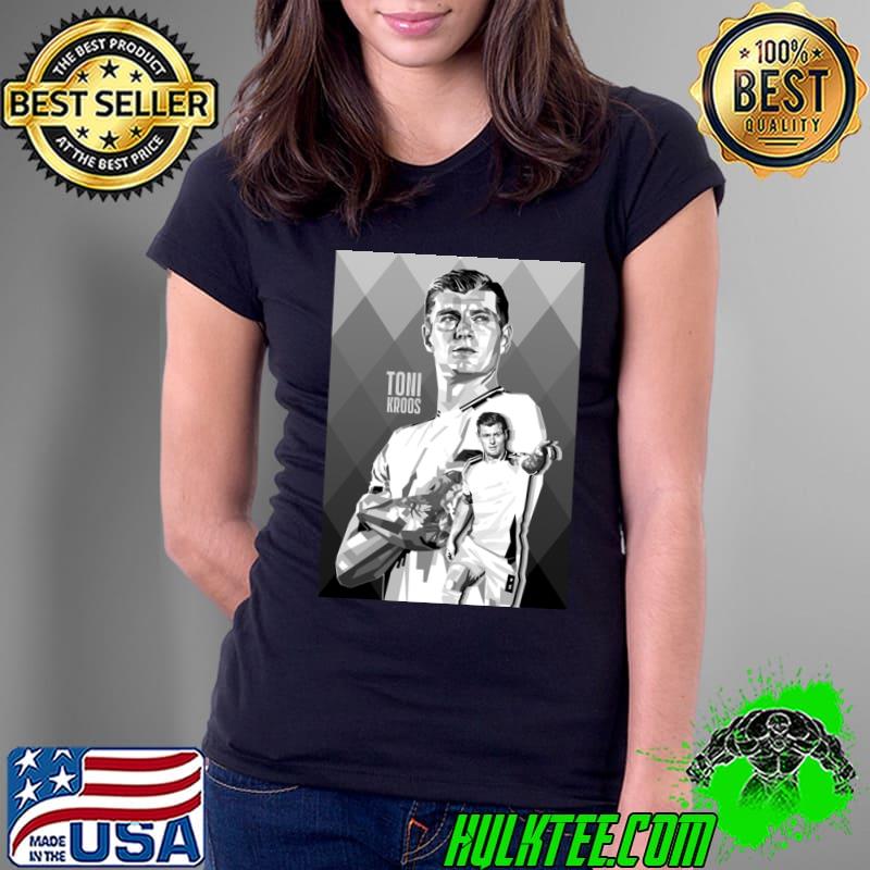 Toni Kroos Germany Greyscale German professional footballer T-Shirt