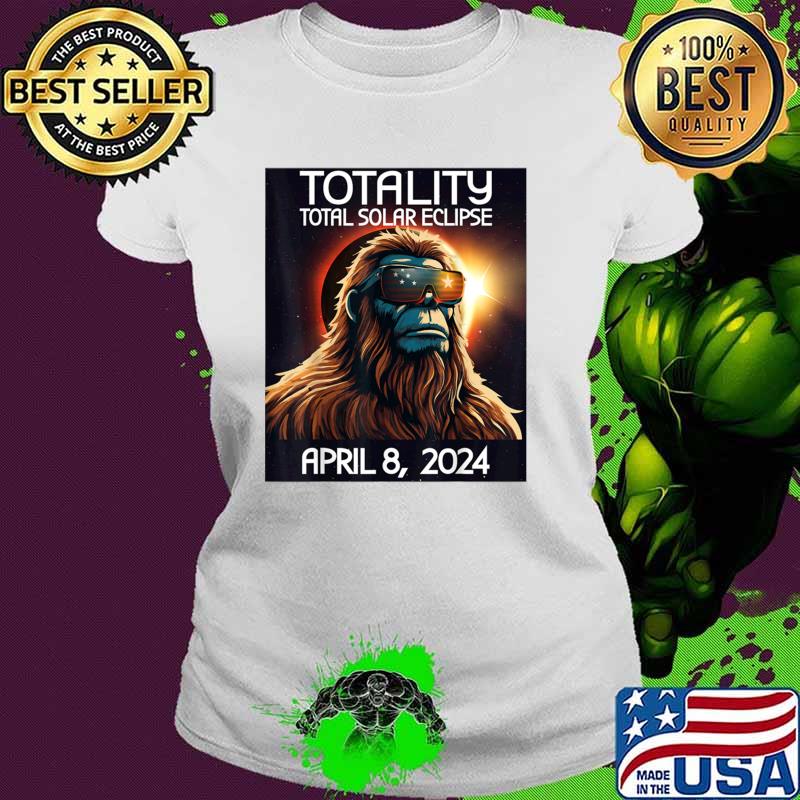 Total Solar Eclipse 2024 April 8 Bigfoot America Totality T-Shirt