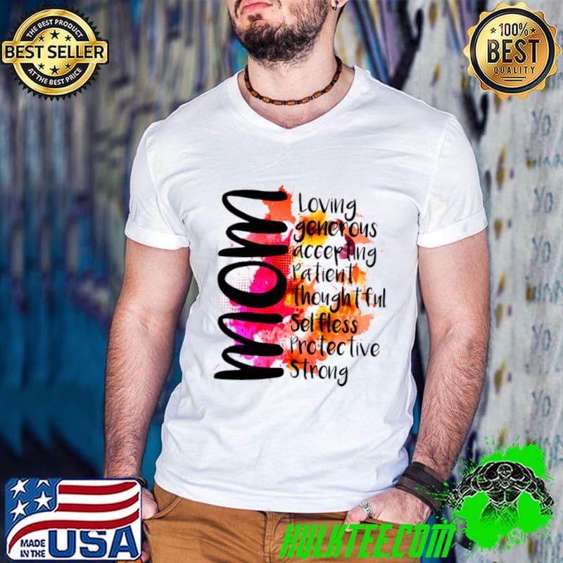 Trendy Mother's Day Best Mom Colorful Graphic Tops T-Shirt Guys V Neck Trendy Mother's Day Best Mom Colorful Graphic Tops T-Shirt Guys V Neck