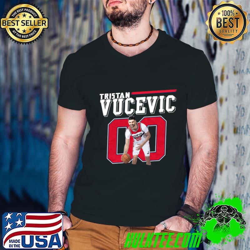 Tristan Vucevic Serbian-Swedish professional basketball Washington Wizards T-Shirt Guys V Neck Tristan Vucevic Serbian-Swedish professional basketball Washington Wizards T-Shirt Guys V Neck