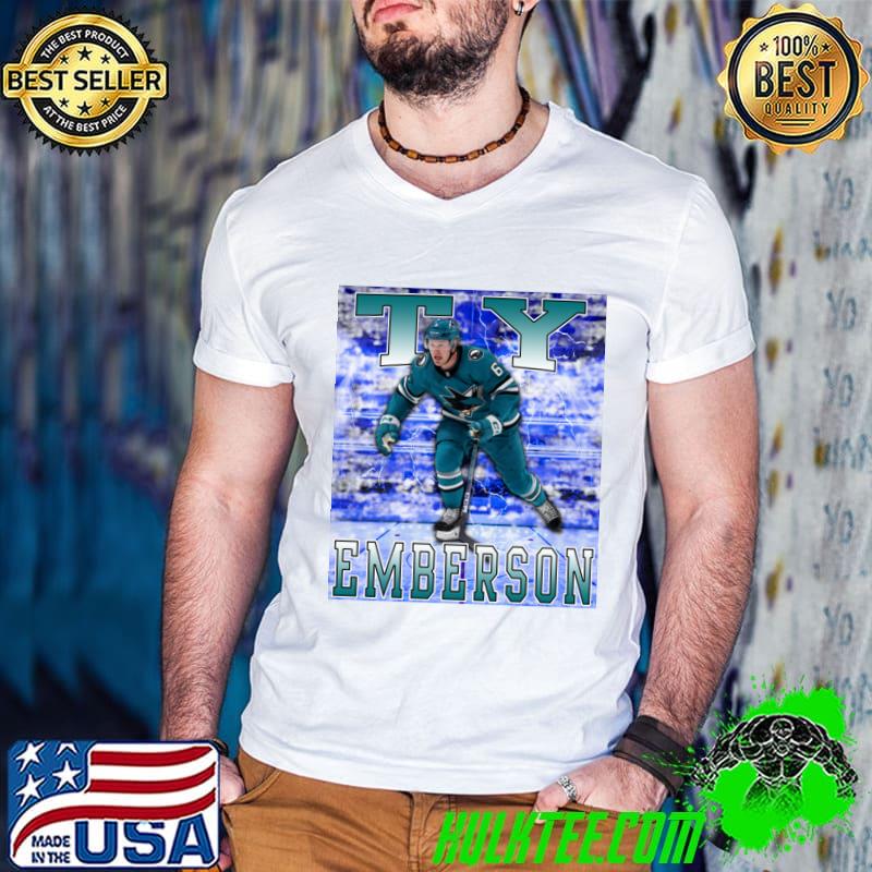Ty Emberson American professional ice hockey defenseman for the San Jose Sharks T-Shirt Guys V Neck Ty Emberson American professional ice hockey defenseman for the San Jose Sharks T-Shirt Guys V Neck