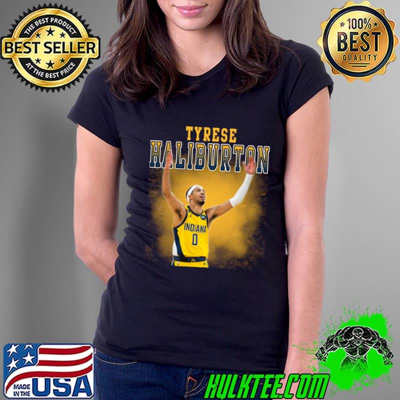 Tyrese Haliburton American professional basketball player for Indiana Pacers T-Shirt Ladies Tee Tyrese Haliburton American professional basketball player for Indiana Pacers T-Shirt Ladies Tee