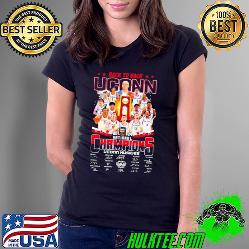 Uconn Huskies Back To Back National Champions 2024 Signatures s Ladies Tee Uconn Huskies Back To Back National Champions 2024 Signatures s Ladies Tee