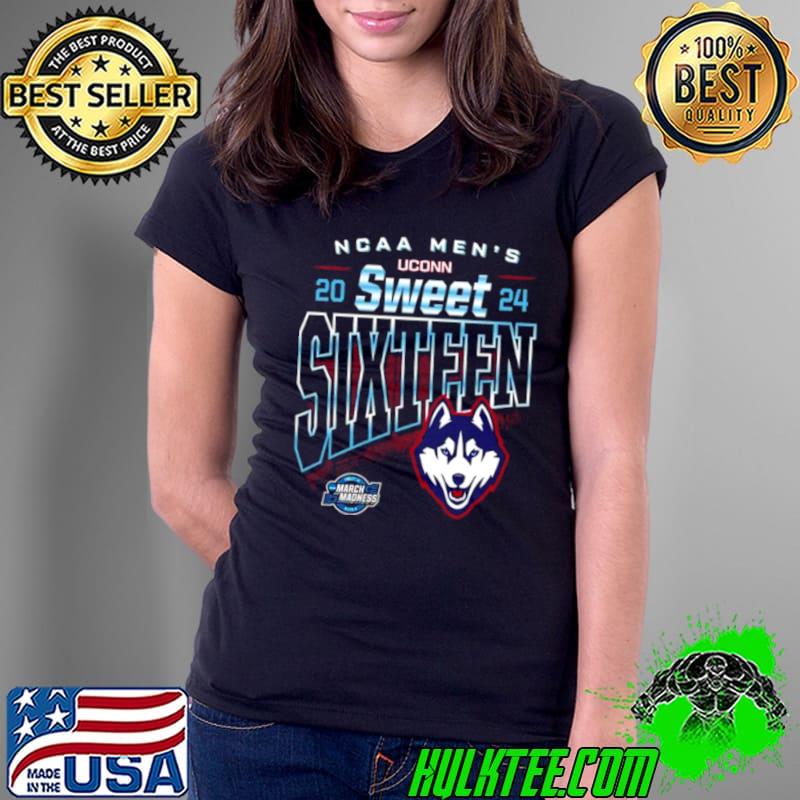 UConn Huskies MBB 2024 Sweet Sixteen Basketball Shirt Ladies Tee UConn Huskies MBB 2024 Sweet Sixteen Basketball Shirt Ladies Tee