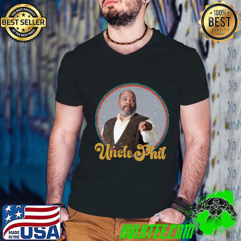 Uncle Phil portrait quotes art 90s style retro vintage 80s T-Shirt