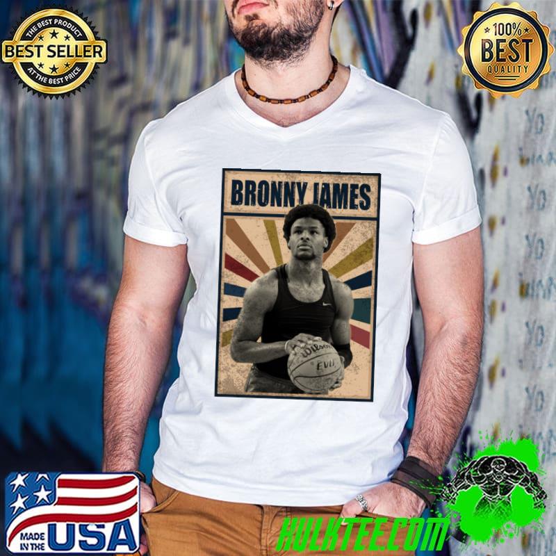 Usc Trojans Bronny James American college basketball player T-Shirt Guys V Neck Usc Trojans Bronny James American college basketball player T-Shirt Guys V Neck