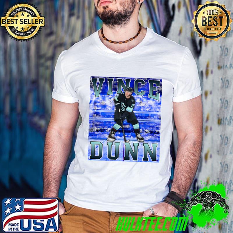 Vince Dunn Canadian professional ice hockey defenceman for the Seattle Kraken T-Shirt Guys V Neck Vince Dunn Canadian professional ice hockey defenceman for the Seattle Kraken T-Shirt Guys V Neck