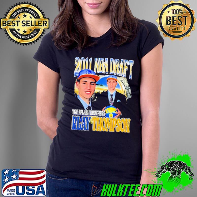 Vintage 2011 Draft The Splash Brothers Klay Thompson Shirt Ladies Tee Vintage 2011 Draft The Splash Brothers Klay Thompson Shirt Ladies Tee