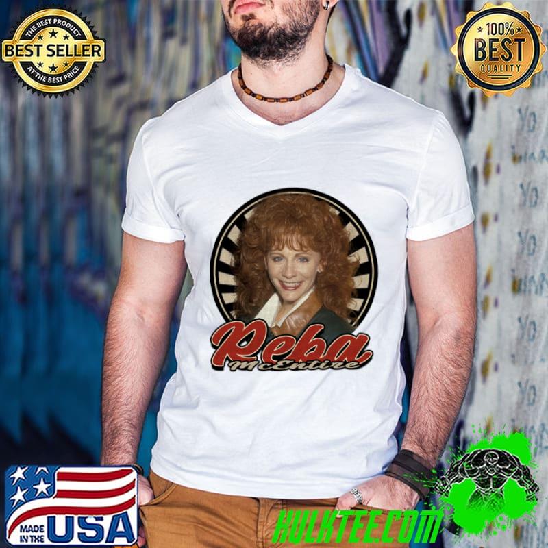 Vintage 80s Reba McEntire American country music singer and actress T-Shirt