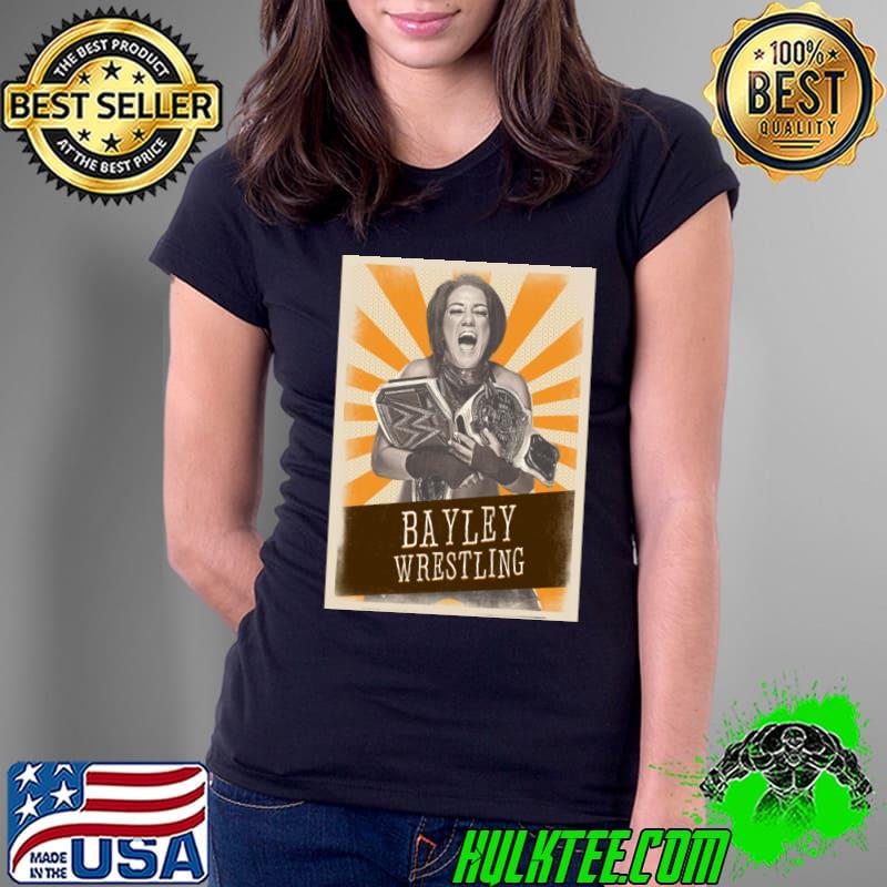Vintage Aesthetic Bayley Wrestling SmackDown brand under T-Shirt Ladies Tee Vintage Aesthetic Bayley Wrestling SmackDown brand under T-Shirt Ladies Tee