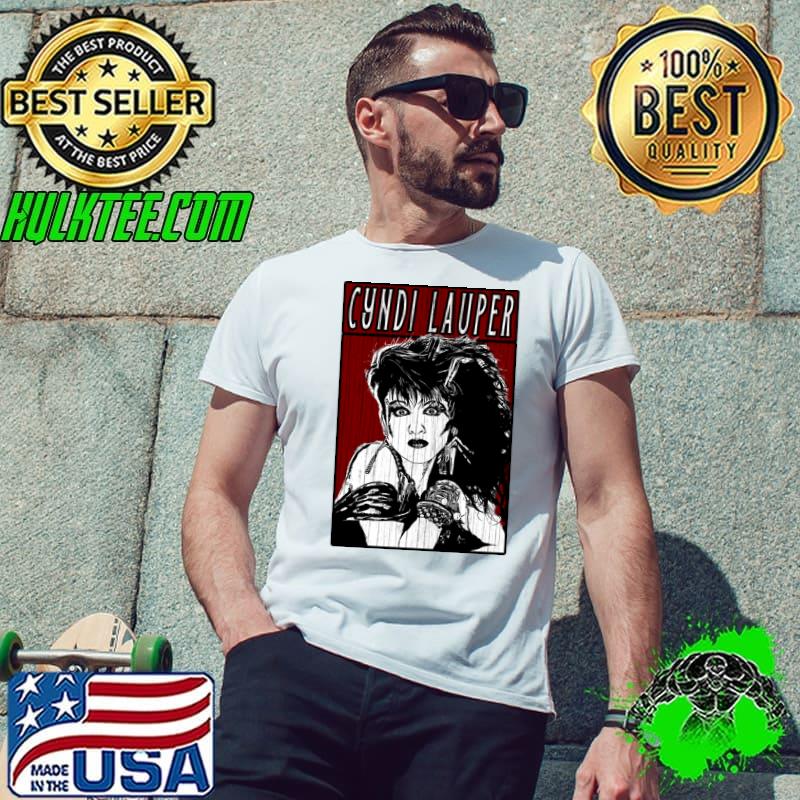 Vintage Cyndi Lauper American singer songwriter actress and activist T-Shirt