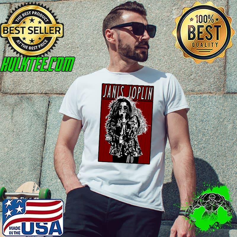 Vintage Janis Joplin American singer and songwriter T-Shirt