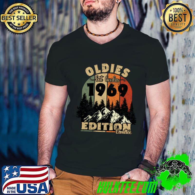 Vintage Outdoors Birth Year 1969 Mountain Sunset T-Shirt